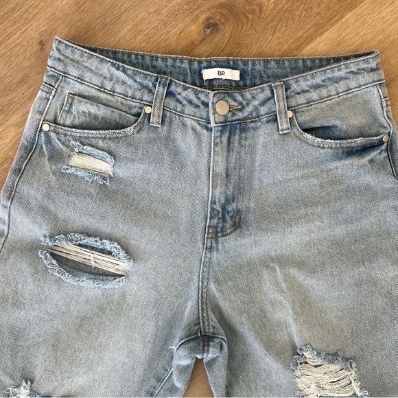 BP. Ripped Straight Leg Ankle Jeans - Picture 4 of 6